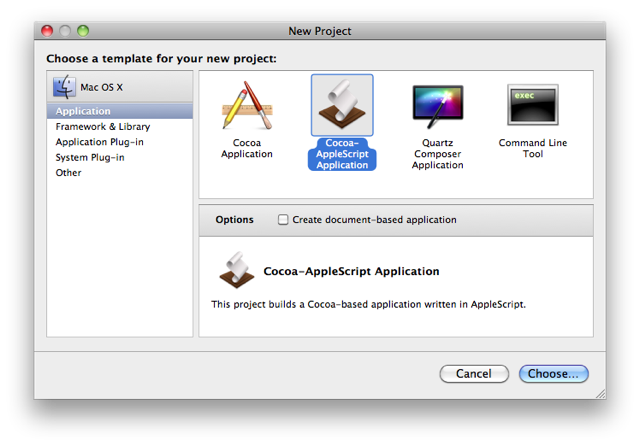 sample mac os framework